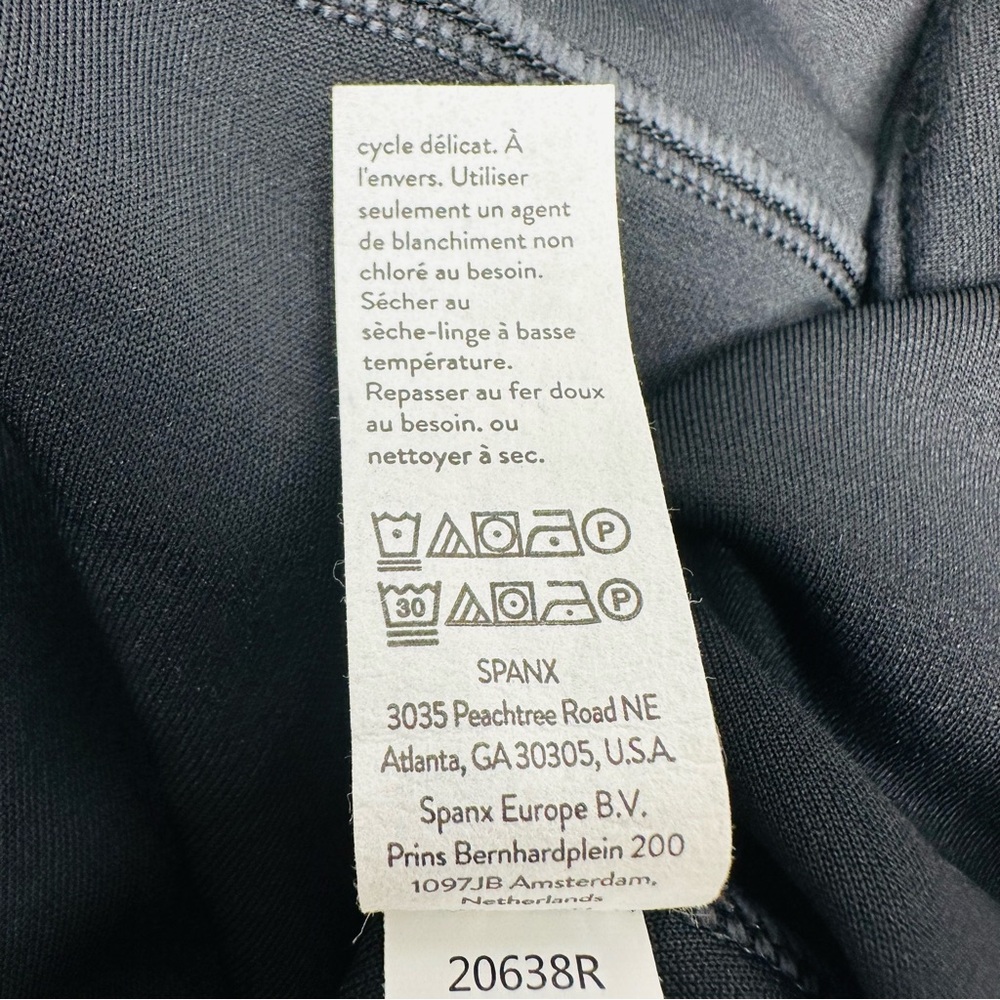 Spanx AirEssentials Wide Leg Jumpsuit Size Small Long Sleeve Black - Picture 9 of 11